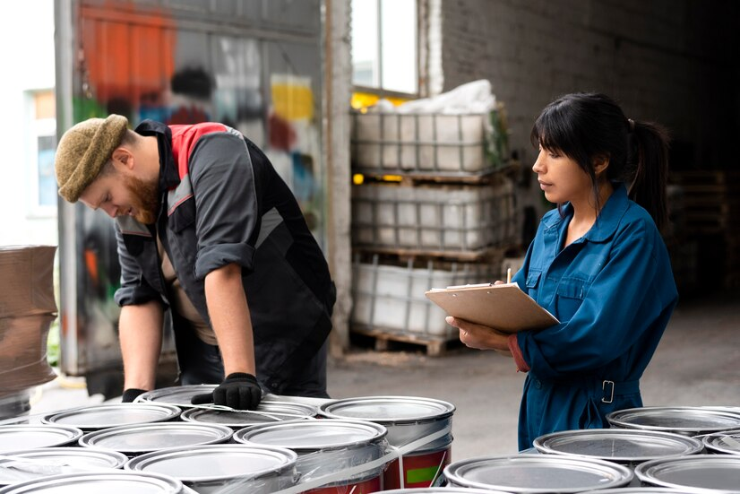 Checking the warehouse for lease in Vietnam