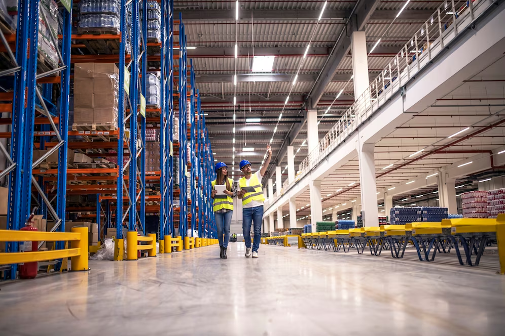 In a warehouse for rent in Vietnam